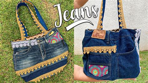 Como Fazer uma Bolsa de Calça Jeans .